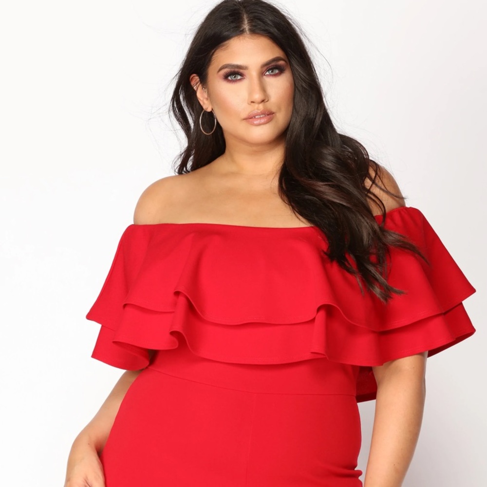 Fashion Nova Ready to Ruffle Jumpsuit